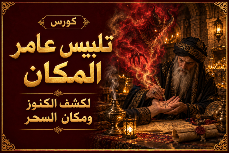 تلبيس عامر المكان لكشف الكنوز ومكان السحر